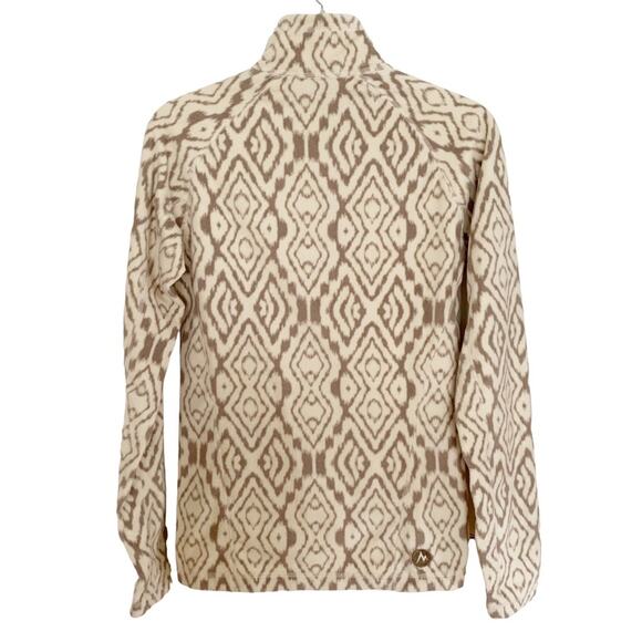 Marmot Rocklin Oatmeal Geo Print Half Zip Pullover Small - Picture 4 of 7